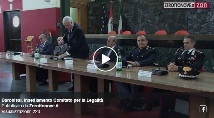 Baronissi, l’insediamento del Comitato per la Legalità