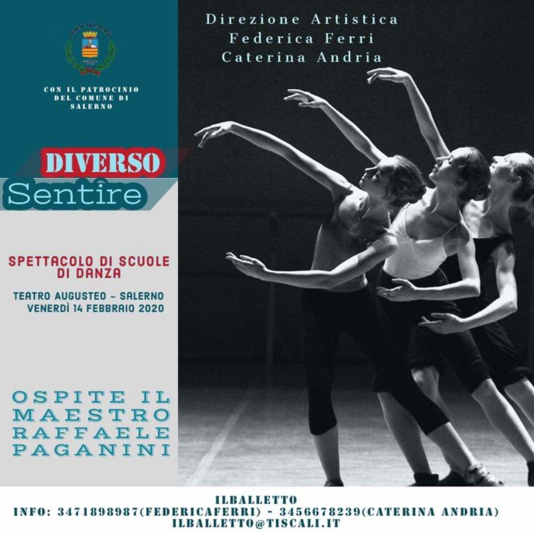 Salerno, l’Associazione culturale “Il Balletto” organizza “Diverso Sentire”