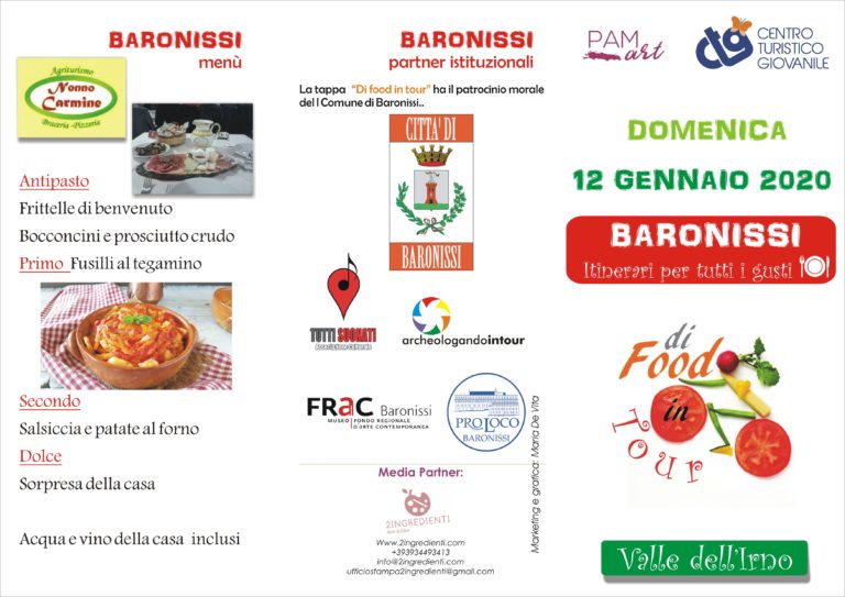 Alla scoperta della Valle dell’Irno, “Di Food in Tour” farà tappa a Baronissi