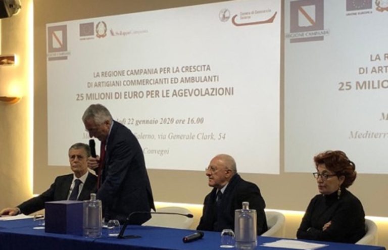 Salerno, presentazione dei bandi per commercio e artigianato