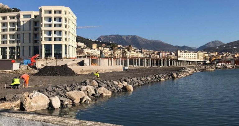 Salerno, iniziati i lavori per la nuova passeggiata a Santa Teresa