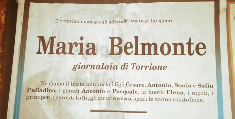 Salerno, si spegne l’edicolante del quartiere di Torrione Maria Belmonte