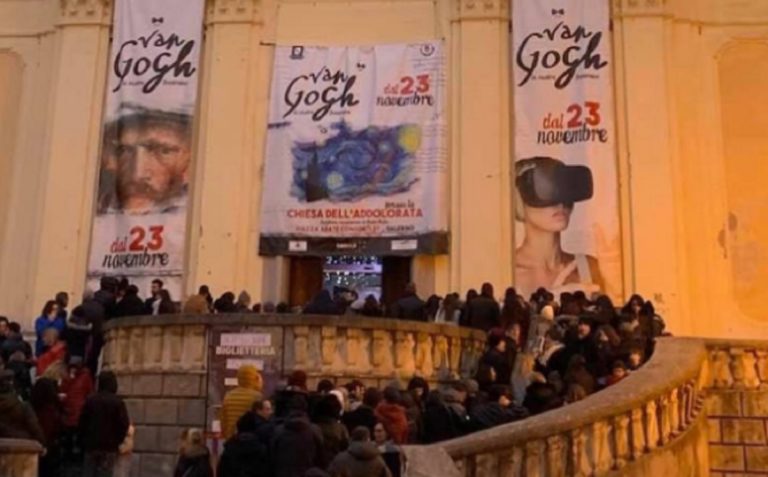 Salerno, mostra immersiva di Van Gogh: annullata visita gratuita di domenica