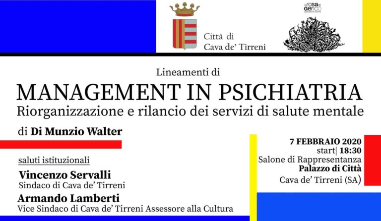 Cava de’ Tirreni, il “Management di Psichiatria” a Palazzo di Città