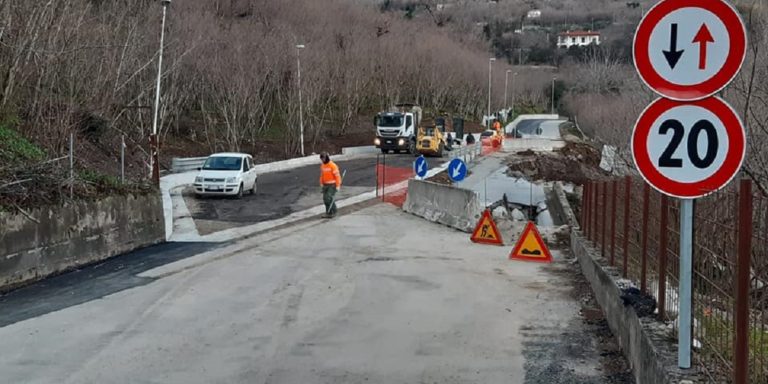 San Cipriano Picentino, riapre al transito la SP 26/b