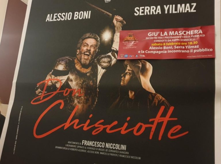 Giù la maschera, Alessio Boni racconta i sogni di Don Chisciotte