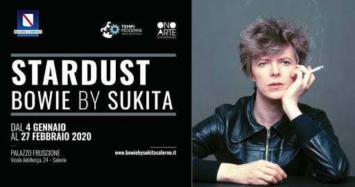 A Palazzo Fruscione a Salerno la mostra “Stardust Bowie by Sukita”