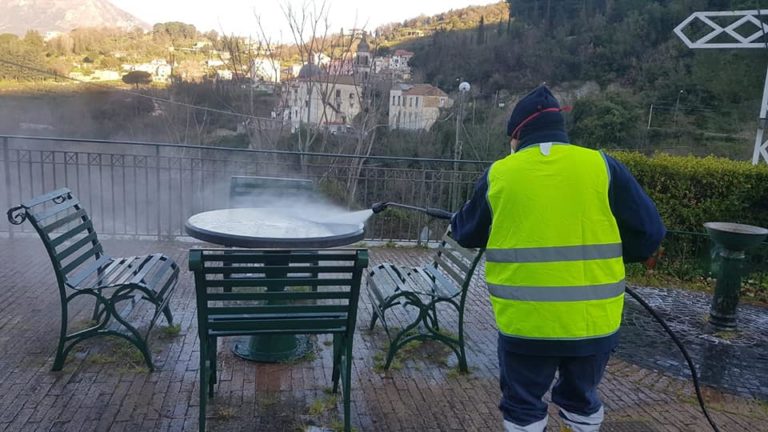 Cava de’ Tirreni, continuano interventi di sanificazione