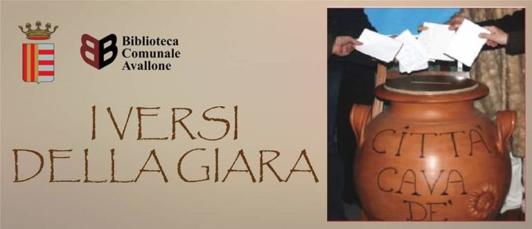 Cava, online sul sito del Comune la raccolta di poesie “I Versi della Giara”