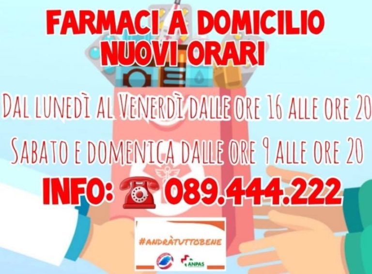 Cava, Mani Amiche estende il servizio consegna farmaci a domicilio