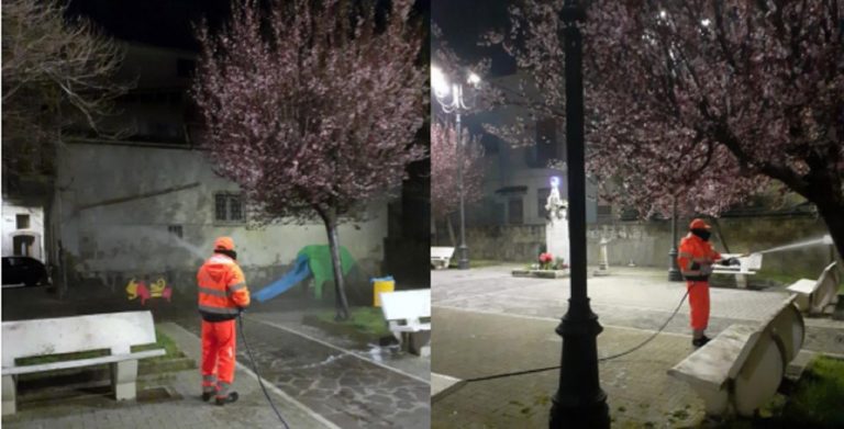 Roccapiemonte, attività di sanificazione in città: le parole del Sindaco