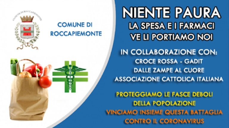 Roccapiemonte: attivati i servizi “Pronto Farmaco” e “Pronto Spesa”