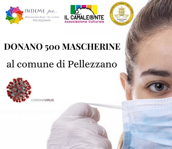 Pellezzano, le associazioni del territorio donano 500 mascherine al Comune