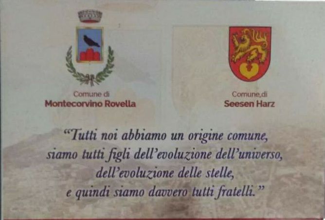 Montecorvino Rovella, scambio di donazioni solidali con la città di Seesen
