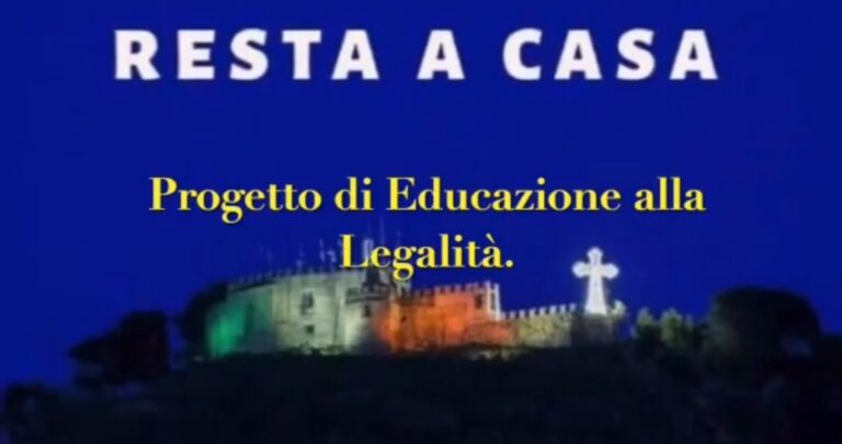 Cava, “resta a casa”: progetto di educazione alla legalità