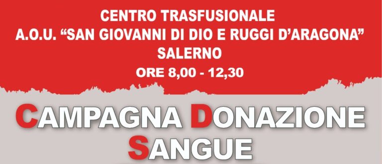 “Dona con il cuore”, la campagna dell’AIL a Salerno