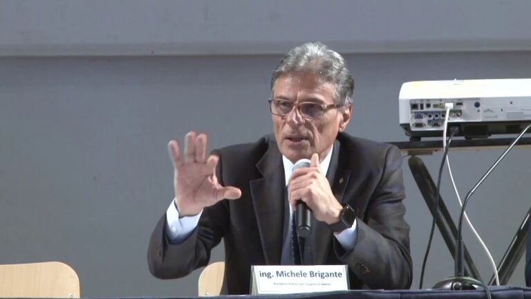 Brigante, Presidente dell’Ordine degli Ingegneri di Salerno: “Non si può lavorare come 40 anni fa”