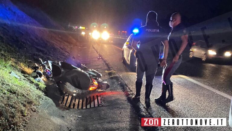 Battipaglia, paura sull’A3. Pirata della strada sperona un motociclista