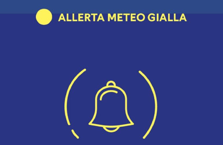 Allerta Meteo Gialla in Campania: proroga fino alle 12 di domani