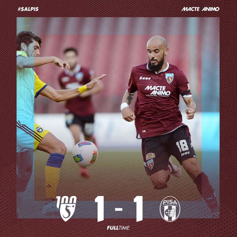 Salernitana – Pisa 1-1: Djuric illude, Masucci condanna