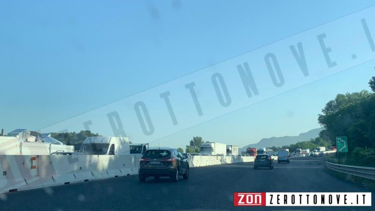 Raccordo Salerno-Avellino: traffico in tilt in direzione sud