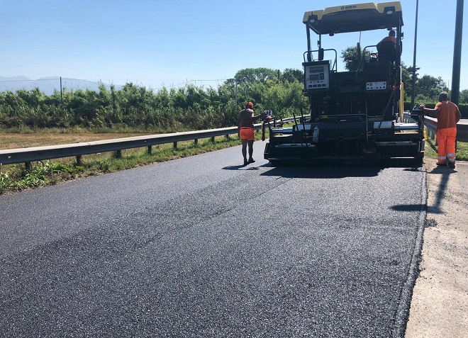 SP 175, Procedono i lavori fra Pontecagnano e Battipaglia