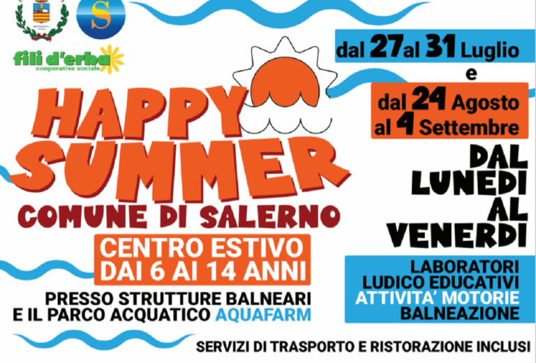 Salerno, parte il centro estivo ”Happy Summer”