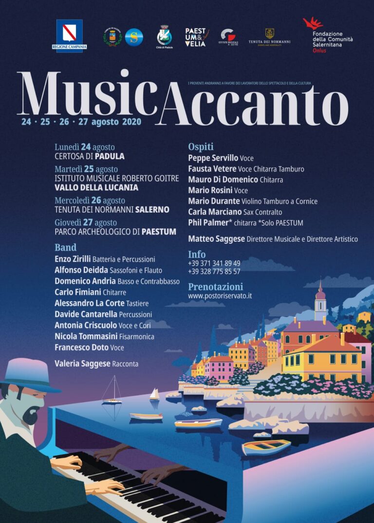 MusicAccanto, Matteo Saggese protagonista di quattro concerti-evento