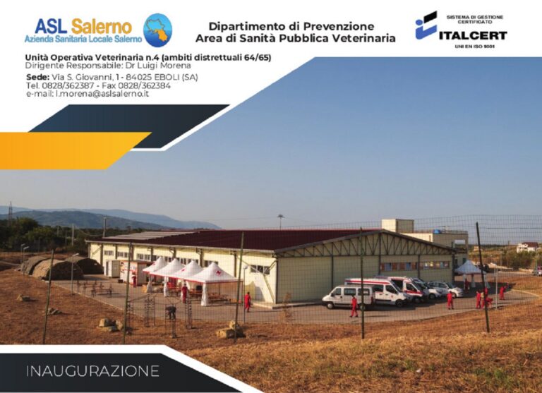 A Serre inaugurazione dell’Ambulatorio Veterinario Pubblico Asl Salerno