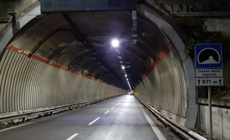 Salerno, ultimati i lavori degli impianti in galleria sulla tangenziale