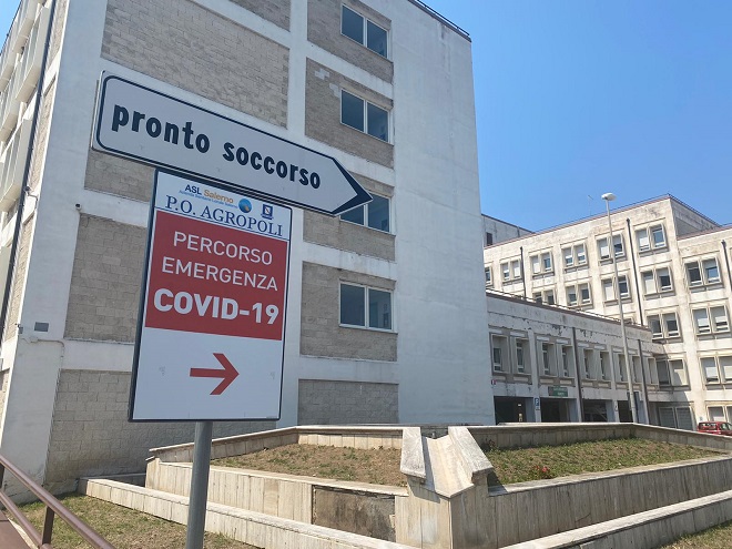 Reparto Covid di Agropoli: da poco aperto e già si lavora a pieno regime