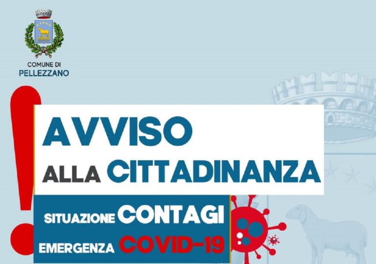 Pellezzano, quattro nuovi casi di positività