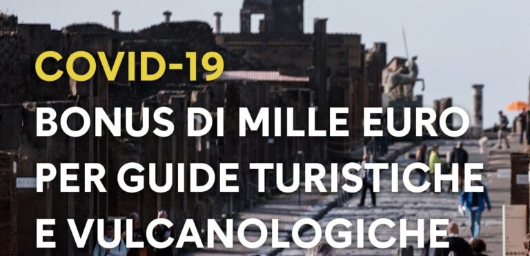 Campania, Bonus di 1000€ per le guide turistiche e vulcanologiche