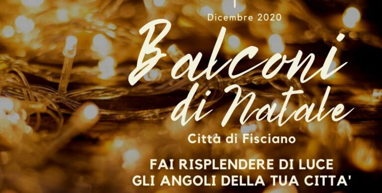 Fisciano, al via la nuova iniziativa “Balconi di Natale 2020”