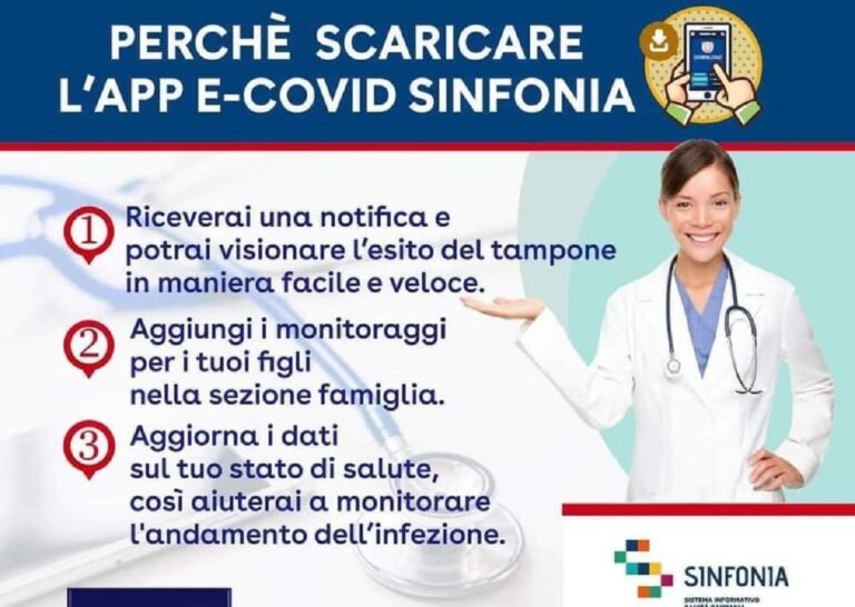 Regione Campania: disponibile aggiornamento App e-Covid Sinfonia