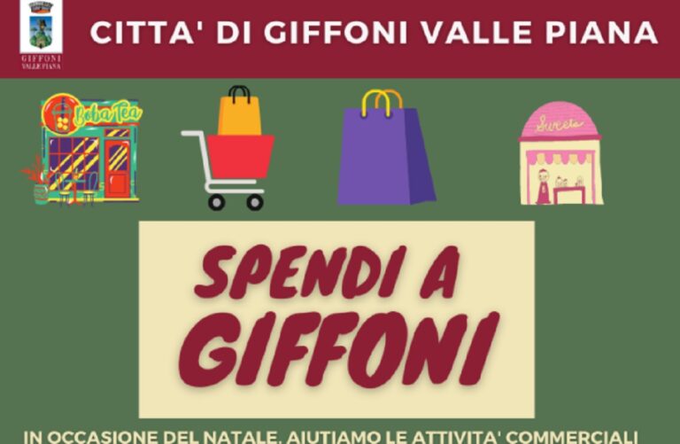 Giffoni Valle Piana: l’iniziativa “Spendi a Giffoni”