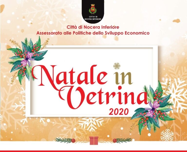 Nocera Inferiore, al via la terza edizione del concorso “Natale in Vetrina”
