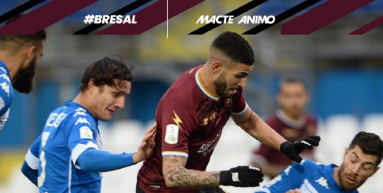 Brescia-Salernitana 3-1: disfatta granata al Rigamonti