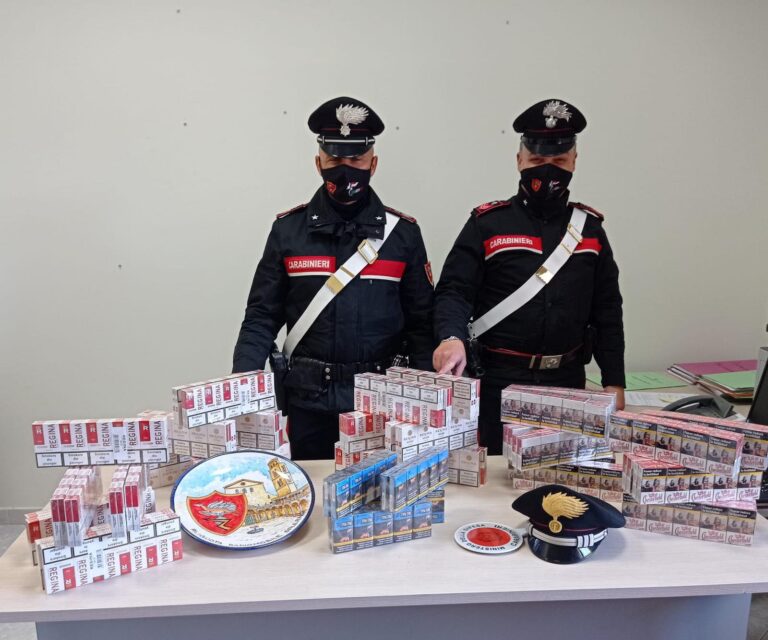 Salerno, i Carabinieri sequestrano 9 chili di sigarette di contrabbando