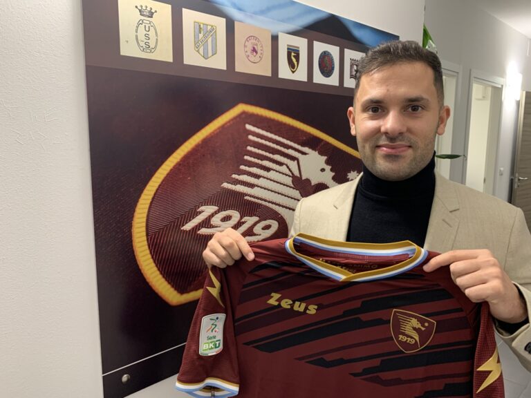 Durmisi, ufficiale: è un calciatore della Salernitana