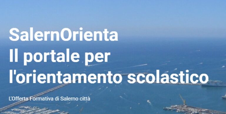 Orientamento per gli studenti: è online il portale SalernOrienta