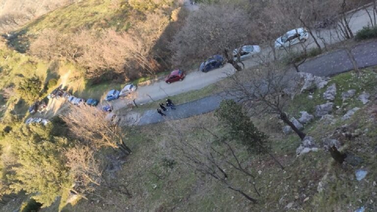 Castel San Giorgio, controlli anti-Covid della polizia con drone