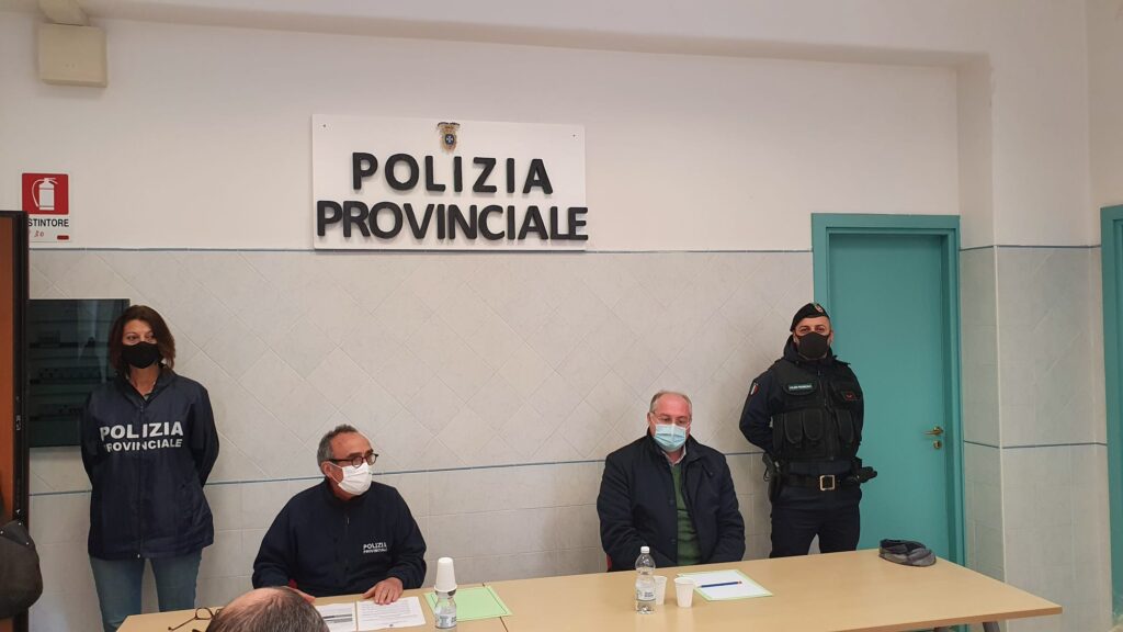 Conferenza stampa Polizia provinciale