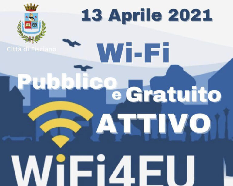 Fisciano: attivo il servizio di Wi-Fi pubblico e gratuito
