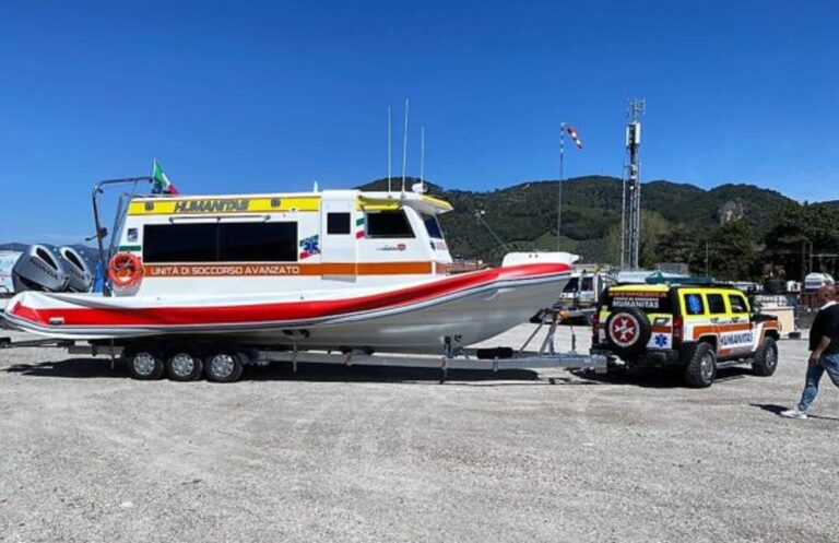 Ambulanza del mare Humanitas a Salerno: è unica in Italia