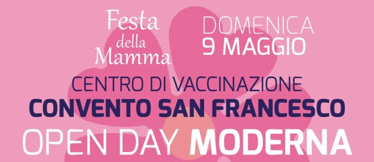 Cava, Festa della Mamma: giornata di vaccinazione dedicata alle donne
