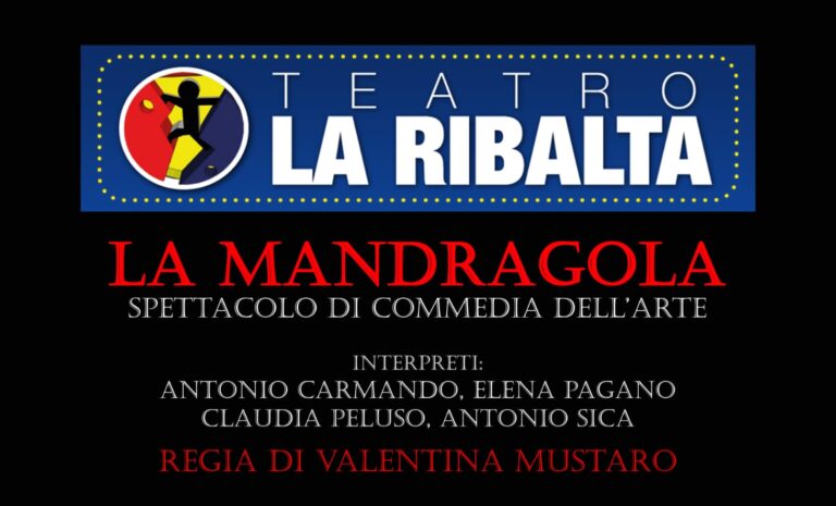 Salerno, La Mandragola arriva al Teatro La Ribalta
