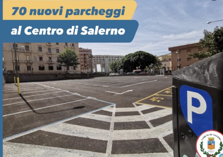 Salerno, 70 nuovi posti auto per shopping e movida in centro