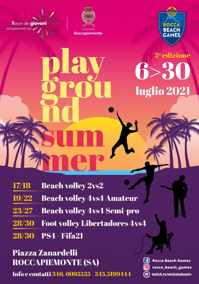 Roccapiemonte, la terza edizione dei “Rocca Beach Games” dal 6 al 30 Luglio