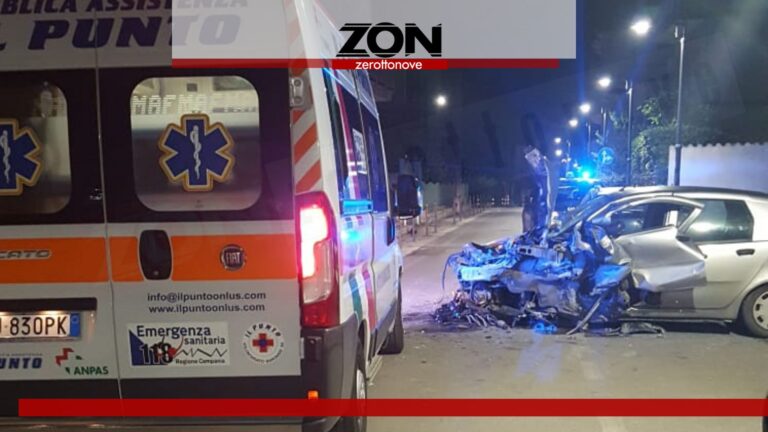 Siano, incidente in via Zambrano. Sei persone coinvolte